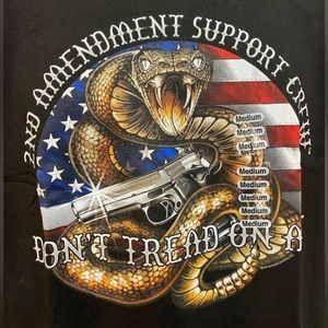 🇺🇸3/$20 New Medium T-shirt, 2nd Amendment Crew. Don’t Tread On Me. snake